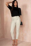 Pearl Stone Leather Look Leggings