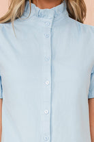 Peggy Blue Cotton Smock Dress