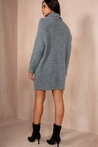 Pennie Grey Knit Jumper Dress