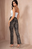 Penny Leopard Push Up Flared Jeans