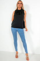 Peyton Black Sleeveless Top