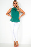 Peyton Green Sleeveless Top