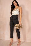 Philina Black Cigarette Trousers