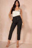 Philina Black Cigarette Trousers