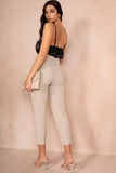 Philina Taupe Cigarette Trousers