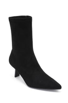 Philipa Black Suedette Sock Boots