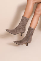Philipa Taupe Suedette Sock Boots
