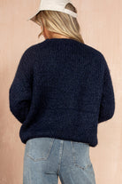 Philomena Navy Knit 'New York Brooklyn' Jumper