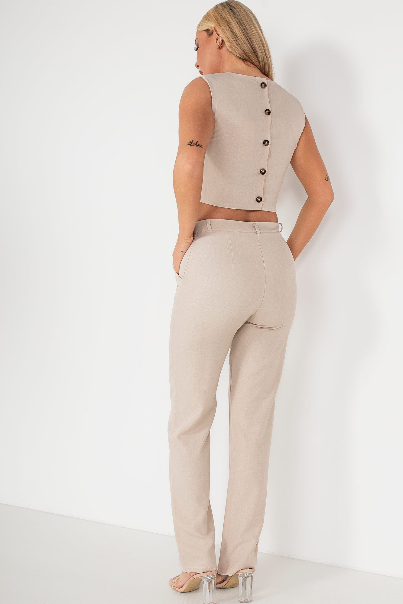 Pia Stone Tailored Trousers