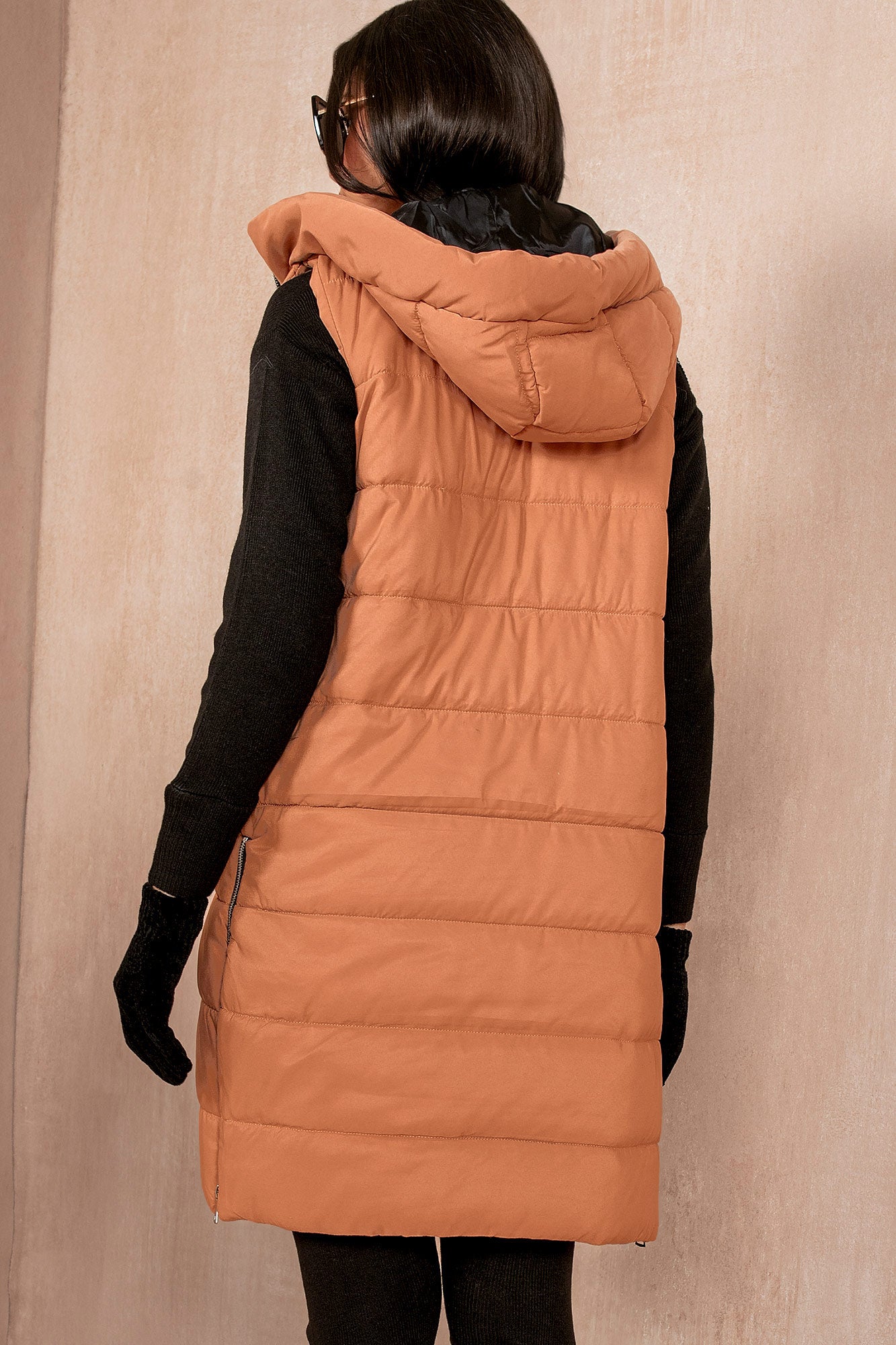 Pippa Camel Oversized Longline Gilet