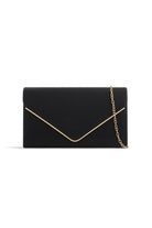 Pollie Black PU Detachable Chain Bag
