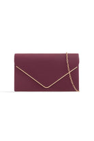 Pollie Burgundy Moc Croc Detachable Chain Bag