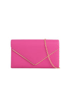 Pollie Fuchsia PU Detachable Chain Bag