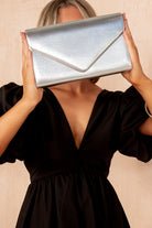 Pollie Silver PU Detachable Chain Bag