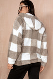 Polly Biscuit Check Teddy Jacket