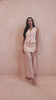 Shannon Nude Chiffon Pleated Maxi Skirt