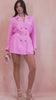 Charlie Pink Pocket Blazer Dress