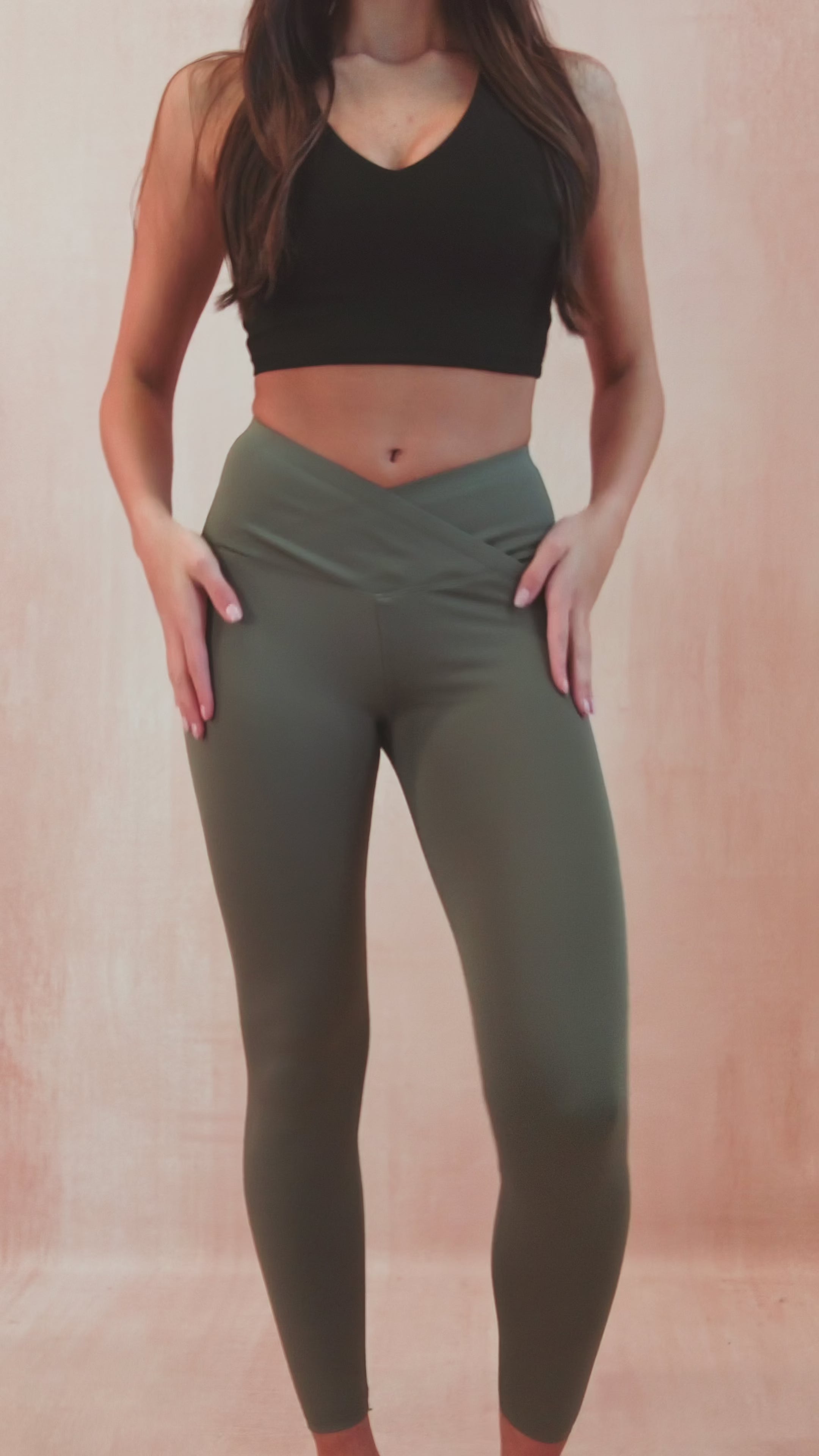 Isadora Khaki Sculpt Leggings