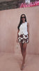 Rori Cow Print Mini Skort
