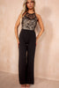 AX Paris Esmerelda Black Lace 2 in 1 Jumpsuit