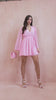 Fia Baby Pink Chiffon Wrap Dress