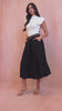 Nadia Black Belted Skirt