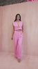 Fionn Pink Cropped Blazer Co-Ord