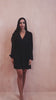 Fia Black Chiffon Wrap Dress