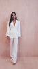 Dervla White Belted Blazer
