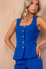 Jamie Royal Blue Square Neck Waistcoat