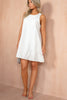 Jane White Sleeveless Smock Dress