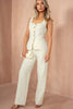 Jo Ivory Tailored Straight Leg Trousers