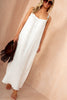 Leighton White Crinkle Maxi Dress
