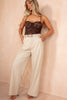 Lizzie Stone Belted Wide Leg Trousers