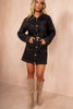 Melody Black Denim Mini Skirt