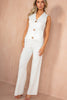 Peighton White Knit Waistcoat Co Ord