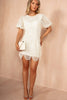Sabina Cream Pearl Embellished Dress
