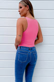 Prim Pink Slinky Sleeveless Bodysuit