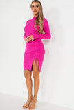 Quinlynn Pink Knit Dress