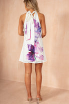 Rae Multi Floral Halter Neck Dress