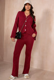 Ramona Burgundy Knit Co Ord