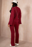 Ramona Burgundy Knit Co Ord