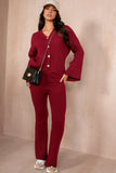 Ramona Burgundy Knit Co Ord