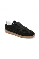 Ravi Black Suedette Trainers