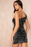 Rayla Black Velvet Sequin Dress