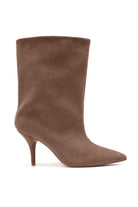Rayne Taupe Suedette Wide Slouch Ankle Boots