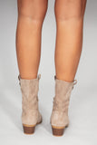Reagan Taupe Suedette Western Boots