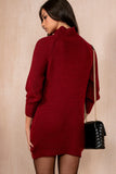 Reece Burgundy Knit Jumper Dress