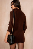 Reece Chocolate Knit Jumper Dress