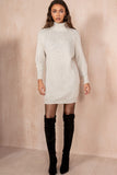 Reece Stone Knit Jumper Dress